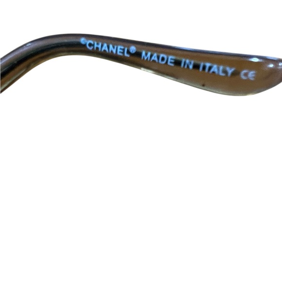 *RARE* CHANEL 4073 Y2K CC LOGO SILVER FRAME THIN AMBER LENS VINTAGE SUNGLASSES - Picture 5 of 11